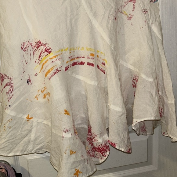 BILLABONG WHITE FLORAL FLOWY SKIRT - Picture 2 of 7